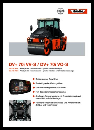 Rodillos vibrantes tándem Hamm DV+ 70i VO-S