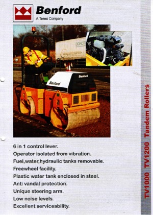 Rodillos vibrantes tándem Benford TV 1200