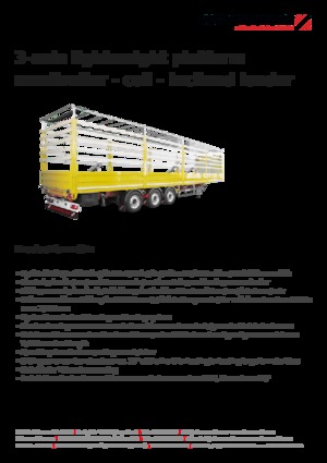 Semirremolque plataforma de lona Schwarzmüller 3-axle lightweight platform semitrailer - coil - inclined loader