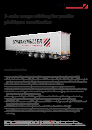 Semirremolque plataforma de lona Schwarzmüller 3-axle mega sliding tarpaulin platform semitrailer