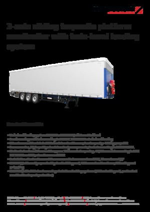 Semirremolque plataforma de lona Schwarzmüller 3-axle sliding tarpaulin platform semitrailer - combined transport