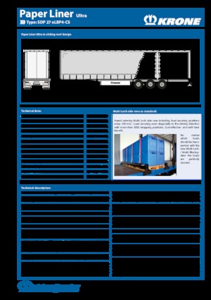 Semirremolque plataforma de lona Krone SDP 27 eLUBP-CS