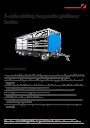Remolques con plataforma de lona Schwarzmüller 3-axle sliding tarpaulin platform trailer