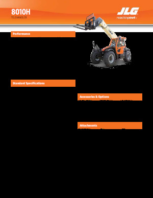 Manipuladoras telescópicas JLG 8010H