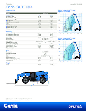 Manipuladoras telescópicas Genie GTH-1044