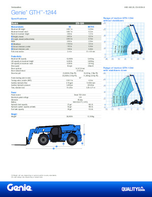 Manipuladoras telescópicas Genie GTH-1244