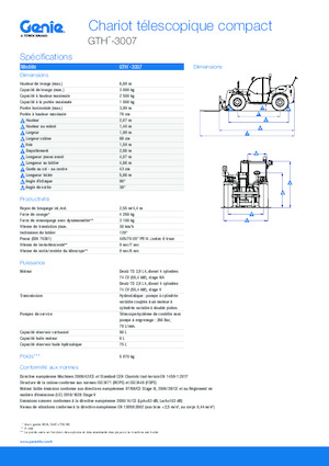 Manipuladoras telescópicas Genie GTH-3007