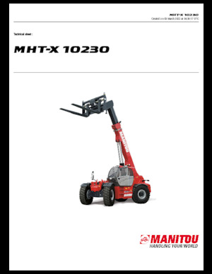 Manipuladoras telescópicas Manitou MHT-X 10230