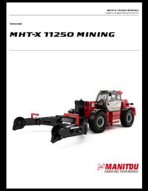 Manipuladoras telescópicas Manitou MHT-X 11250 Mining