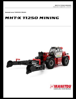 Manipuladoras telescópicas Manitou MHT-X 11250 Mining