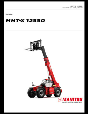 Manipuladoras telescópicas Manitou MHT-X 12330