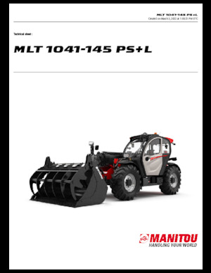 Manipuladoras telescópicas Manitou MLT 1041-145 PS+L