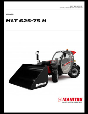 Manipuladoras telescópicas Manitou MLT 625-75 H