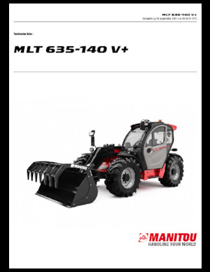 Manipuladoras telescópicas Manitou MLT 635-140 V+
