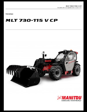 Manipuladoras telescópicas Manitou MLT 730-115 V CP