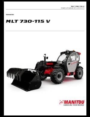 Manipuladoras telescópicas Manitou MLT 730-115 V
