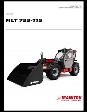Manipuladoras telescópicas Manitou MLT 733-115