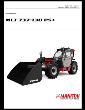 Manipuladoras telescópicas Manitou MLT 737-130 PS