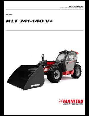 Manipuladoras telescópicas Manitou MLT 741-140 V+