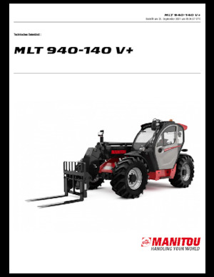Manipuladoras telescópicas Manitou MLT 940-140 V+