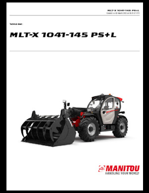 Manipuladoras telescópicas Manitou MLT-X 1041-145 PS+L
