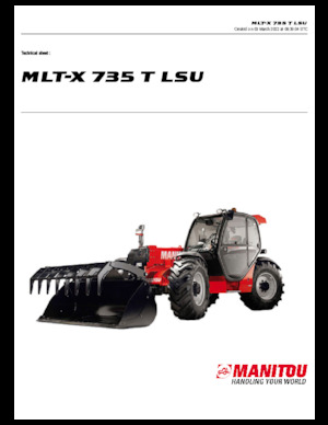 Manipuladoras telescópicas Manitou MLT-X 735 T LSU