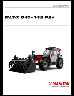 Manipuladoras telescópicas Manitou MLT-X 841 - 145 PS+