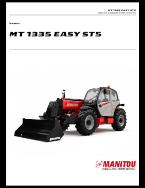Manipuladoras telescópicas Manitou MT 1335 easy