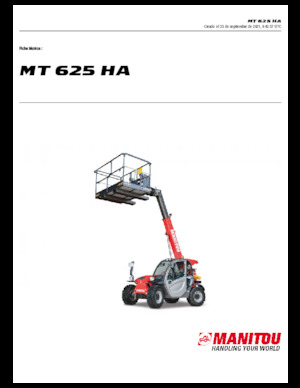 Manipuladoras telescópicas Manitou MT 625 HA