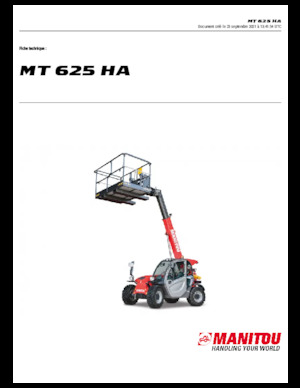Manipuladoras telescópicas Manitou MT 625 HA