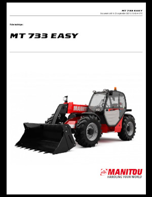 Manipuladoras telescópicas Manitou MT 733 EASY Standard (STV)
