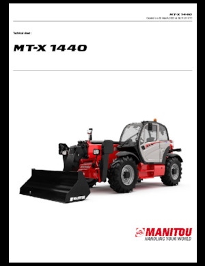Manipuladoras telescópicas Manitou MT-X 1440