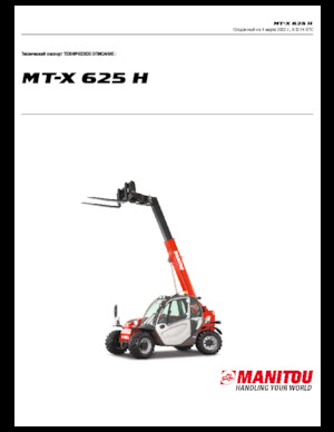 Manipuladoras telescópicas Manitou MT-X 625 H