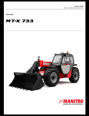 Manipuladoras telescópicas Manitou MT-X 733