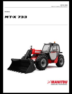 Manipuladoras telescópicas Manitou MT-X 733