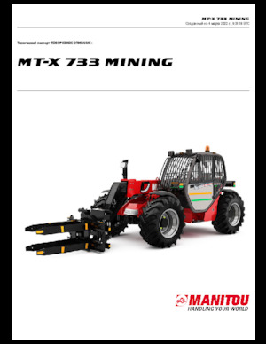 Manipuladoras telescópicas Manitou MT-X 733 Mining