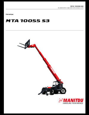 Manipuladoras telescópicas Manitou MTA 10055 S3