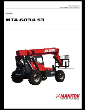 Manipuladoras telescópicas Manitou MTA 6034 S3