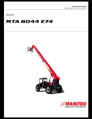 Manipuladoras telescópicas Manitou MTA 8044 E74