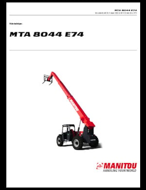 Manipuladoras telescópicas Manitou MTA 8044 E74
