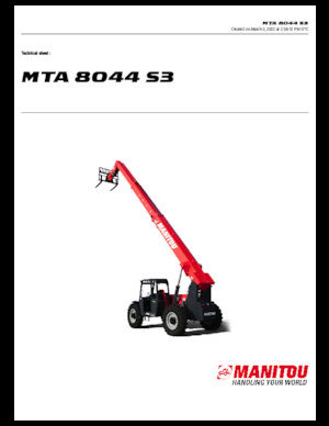 Manipuladoras telescópicas Manitou MTA 8044 S3