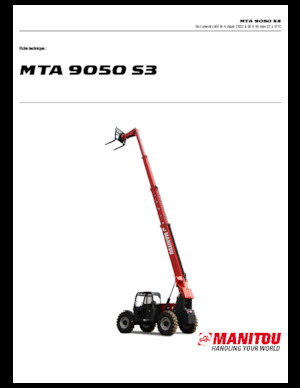 Manipuladoras telescópicas Manitou MTA 9050 S3