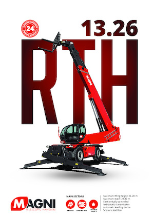 Manipuladoras telescópicas con vehículo superpuesto MAGNI RTH 13.26 SH