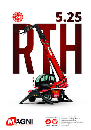 Manipuladoras telescópicas con vehículo superpuesto MAGNI RTH 5.25 Smart