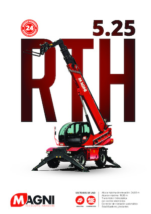 Manipuladoras telescópicas con vehículo superpuesto MAGNI RTH 5.25 SH