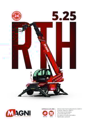 Manipuladoras telescópicas con vehículo superpuesto MAGNI RTH 5.25 SH