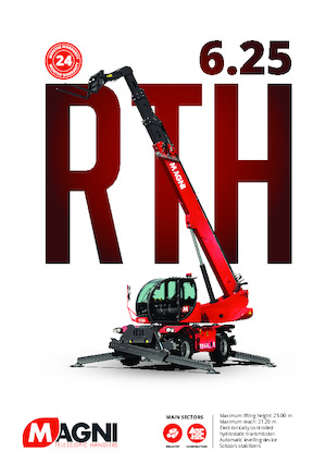 Manipuladoras telescópicas con vehículo superpuesto MAGNI RTH 6.25 SH