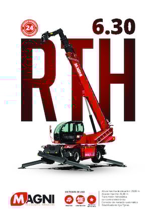 Manipuladoras telescópicas con vehículo superpuesto MAGNI RTH 6.30 SH