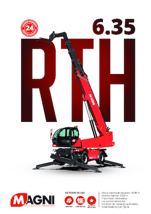 Manipuladoras telescópicas con vehículo superpuesto MAGNI RTH 6.35 SH