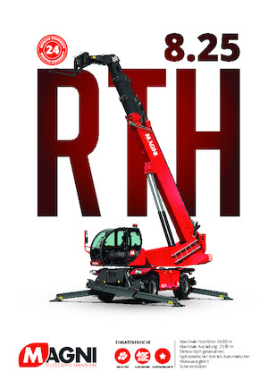 Manipuladoras telescópicas con vehículo superpuesto MAGNI RTH 8.25 SH